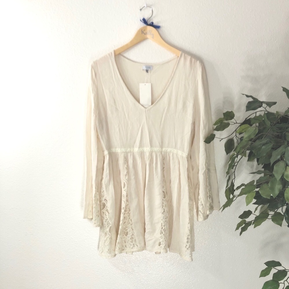 NWT Tobi Sheer And Lace Dress